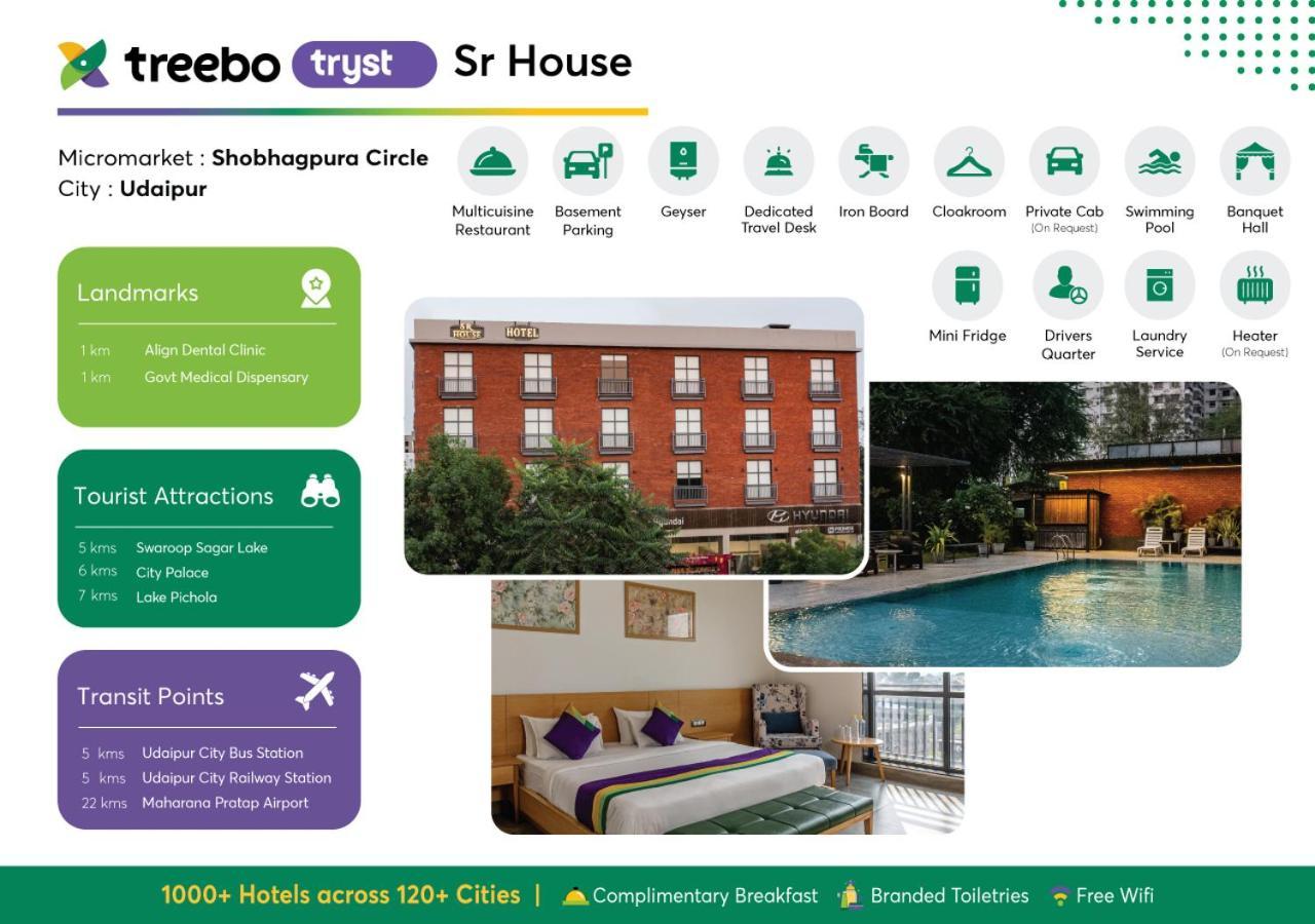 Treebo Tryst Sr House Hotel Udaipur Bagian luar foto